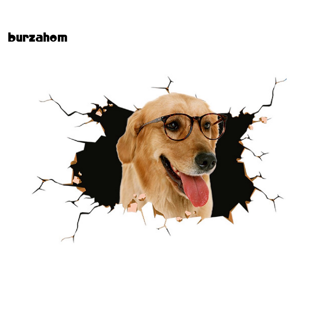 Nhãn Dán Trang Trí Xe Hơi Họa Tiết 3D Bắt Mắt Vui Nhộn Chống Thấm Nước