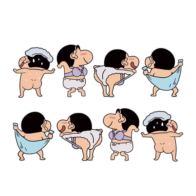 Miếng Dán Trang Trí Xe Hơi Họa Tiết Hoạt Hình Shin-Chan Sáng Tạo