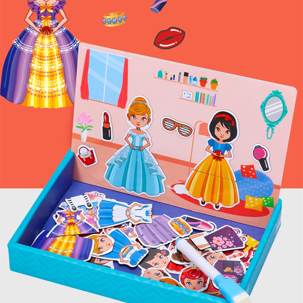 MAGNETIC BOOK CREATIVE PUZZLE KID EDUCATIONAL TOY LEARNING PLAYSET
