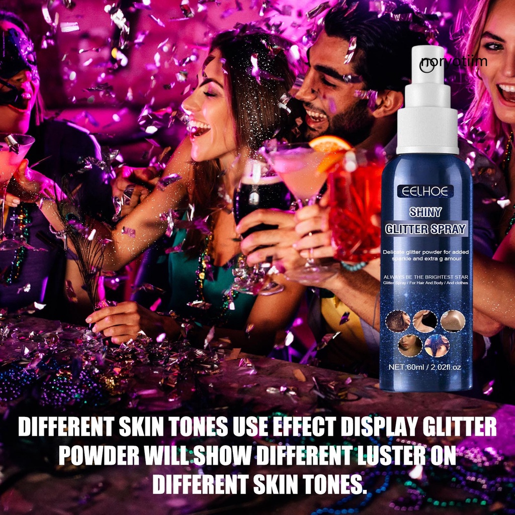 Phấn Bắt Sáng Trang Điểm Cơ Thể 60ml Màu Sắc Long Lanh Quyến Rũ