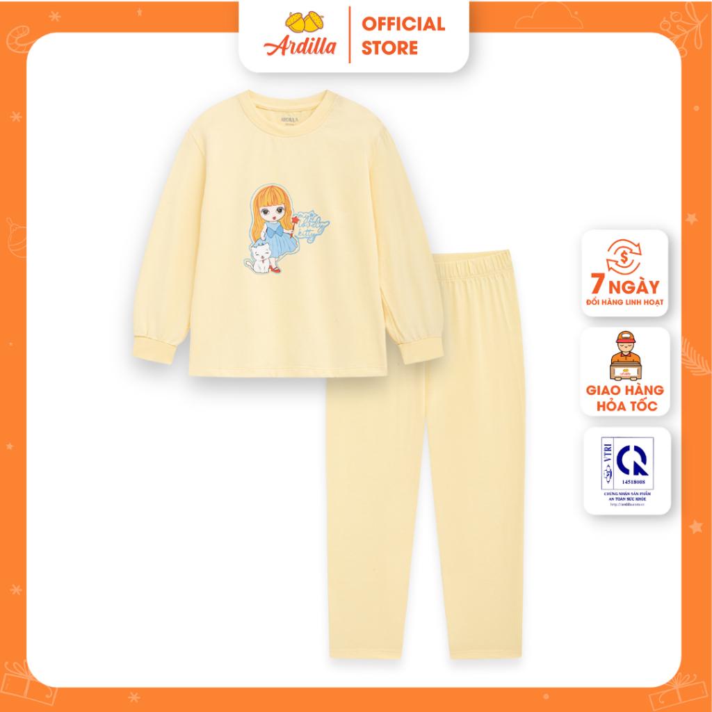 Bộ Quần Áo Thu Đông Bé Gái ARDILLA Thiết Kế Cổ Tròn, Tay Dài, Màu Sắc Tươi Sáng Nổi Bật Cho Bé 2-7 Tuổi K137GW20