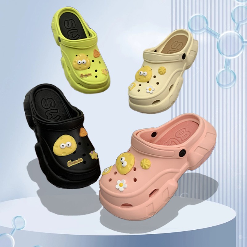 JISAILUN dép nữ dép sandal nữ dép cross dép bánh mì đế cao giày đế cao 2023 NEW JUL1012