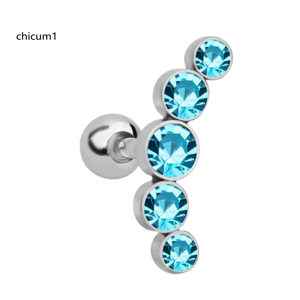 1 Khuyên Vành Tai Đính Đá Thời Trang Dành Cho Nữ