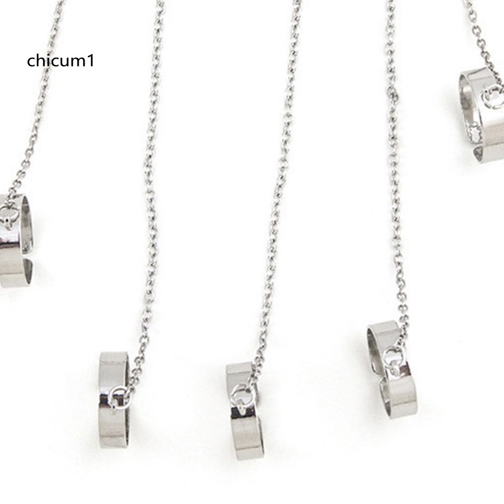 Vòng Tay Kèm Nhẫn Dạng Mở Phong Cách Punk Unisex