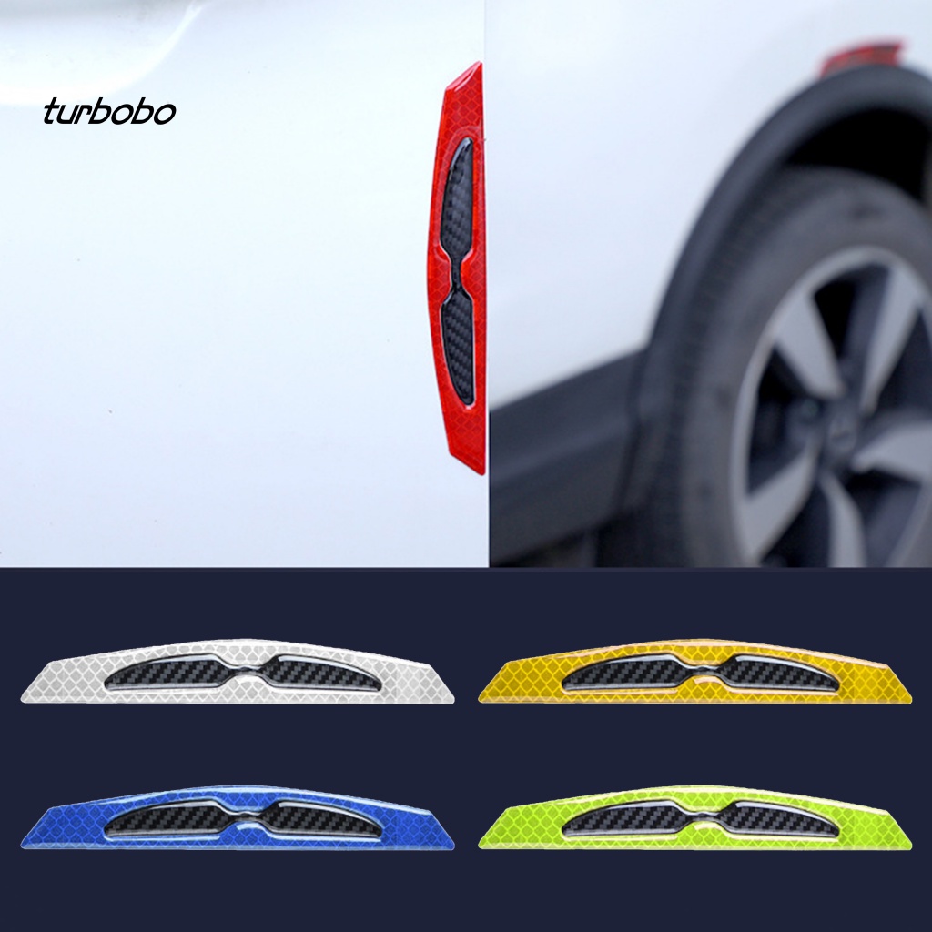 Bộ 4 Dải Dán Bảo Vệ Cạnh Cửa Xe Hơi Chống Va Chạm Màu Phản Quang Tiện Dụng