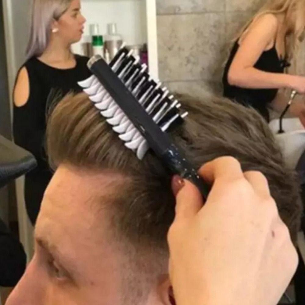 LOMBARD Lược Chải Tóc Tạo Kiểu Hình Cá Mập Màu Đen Chuyên Nghiệp Cho Salon DIY