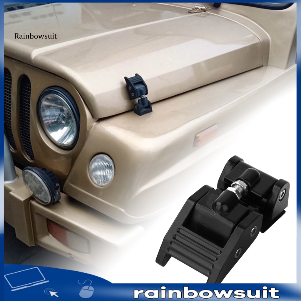 1 Cặp Chốt Khóa Mui Xe Bằng Hợp Kim Nhôm Cho Jeep Wrangler JK JL 07-21