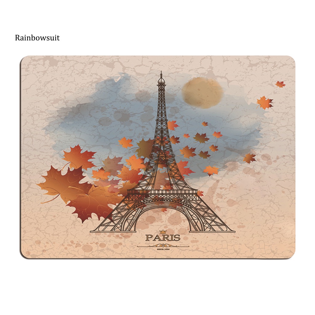 Tấm Lót Chuột Mềm Mại Thoải Mái Có Đệm Cổ Tay Hình Tháp Eiffel
