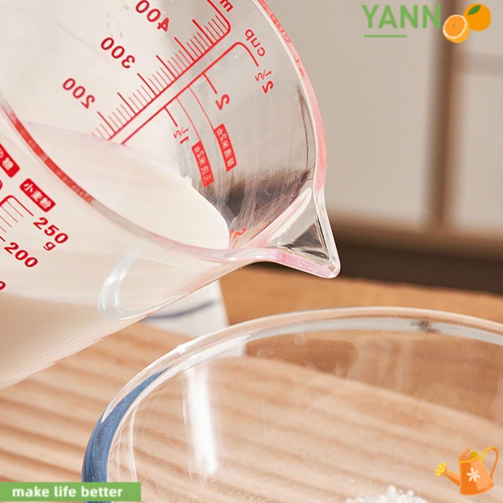 YANN1 Cốc Đong Bằng Nhựa Trong Suốt Có Tay Cầm Tiện Dụng