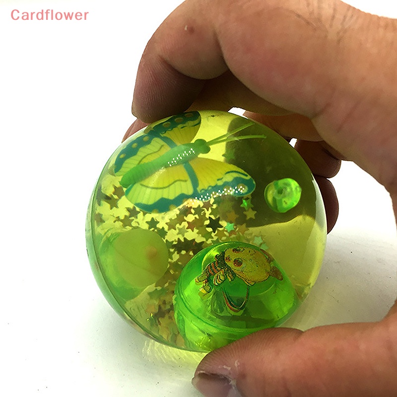 1 Quả Bóng Nảy Đàn Hồi Có Đèn LED Phát Sáng Nhiều Màu Cho Bé Mới