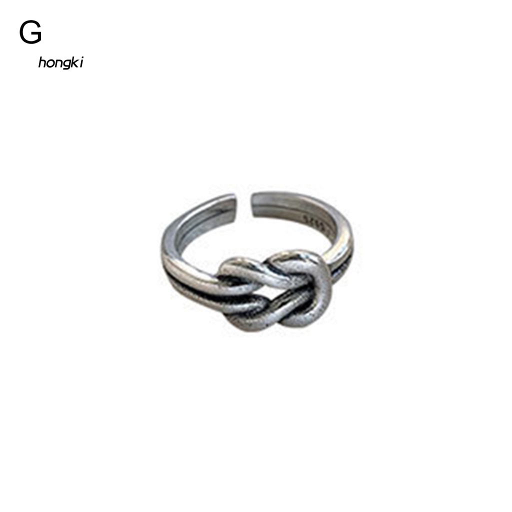 Nhẫn Hở Mạ Bạc Sáng Tạo Có Thể Điều Chỉnh Kích Thước Thời Trang Cho Nữ