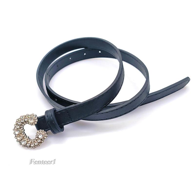 Thắt Lưng Da PU Đính Đá 105cm Thời Trang Dự Tiệc Cho Nữ