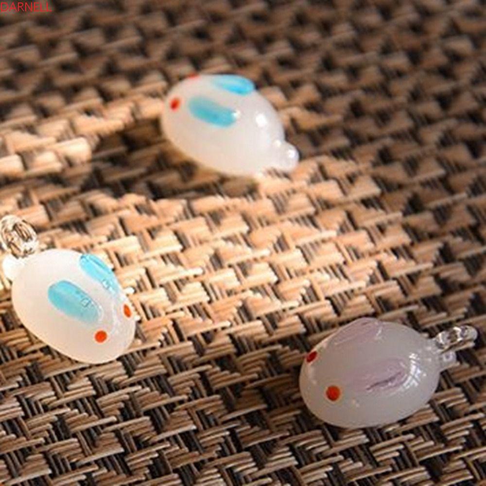 DARNELL Hạt Thủy Tinh Hình Thỏ Trắng Mini Đa Năng Có Khóa Cài Dễ Sử Dụng Trang Trí Nhà Cửa