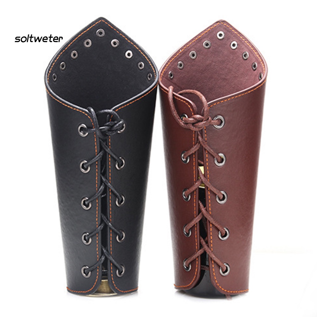 Vòng Tay Giả Da Đính Đinh Tán Phong Cách Trung Cổ Cho Nam