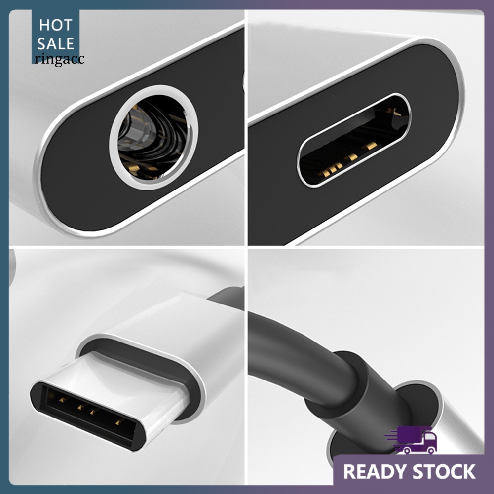 Đầu Chuyển Đổi Âm Thanh RGA 2 Trong 1 Type-C Sang 35mm