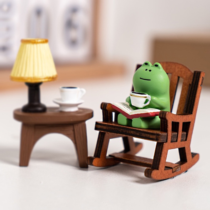 Ghế Bập Bênh Đọc Sách Hình Chú Ếch Ngộ Nghĩnh Đáng Yêu