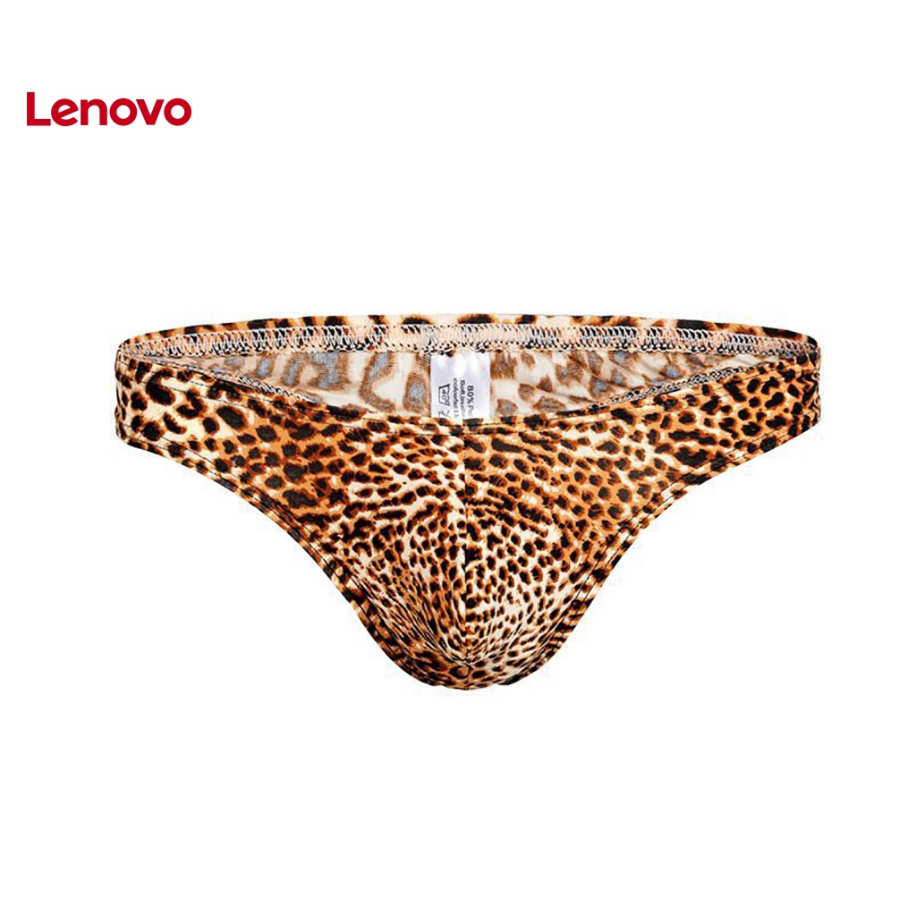 Quần Lót Chữ T Thoáng Khí In Họa Tiết Da Báo Quyến Rũ Cho Nam