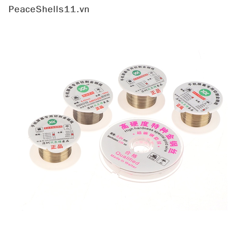 Cuộn Dây Thép Hợp Kim 100M 0.04 0.05 0.06 0.08 0.1MM Sửa Chữa Màn Hình LCD / Điện Thoại