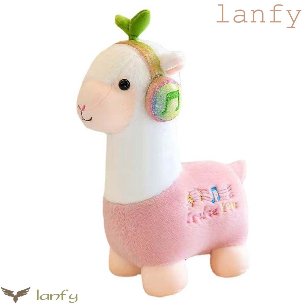LANFY Lạc Đà Alpaca Nhồi Bông Dễ Thương Dùng Làm Gối Ôm