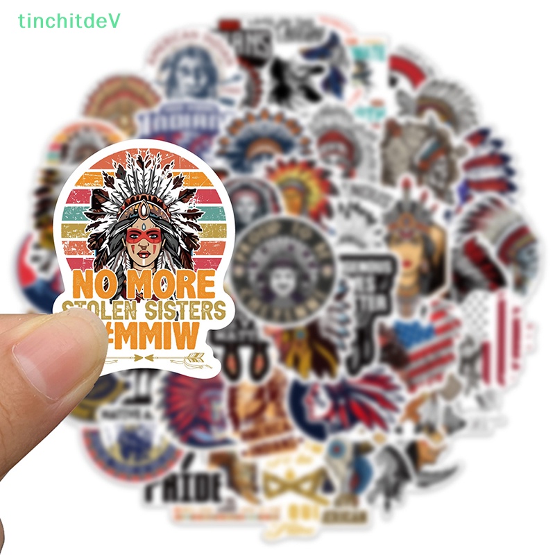 Bộ 50 Miếng Dán Trang Trí Mũ Bảo Hiểm / Laptop / Xe Mô Tô