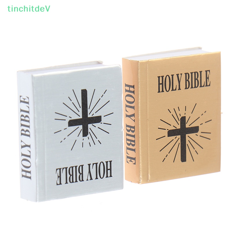 [TinchitdeV] Sách Kinh Thánh Mini Phiên Bản Tiếng Anh 1 / 6 Trang Trí Nhà Búp Bê