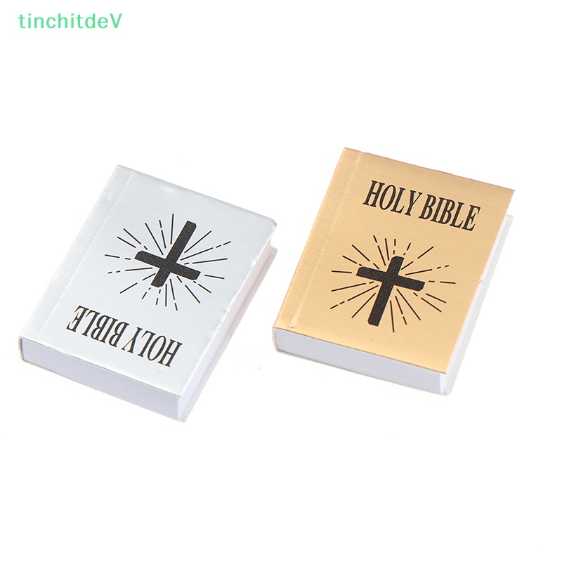 [TinchitdeV] Sách Kinh Thánh Mini Phiên Bản Tiếng Anh 1 / 6 Trang Trí Nhà Búp Bê