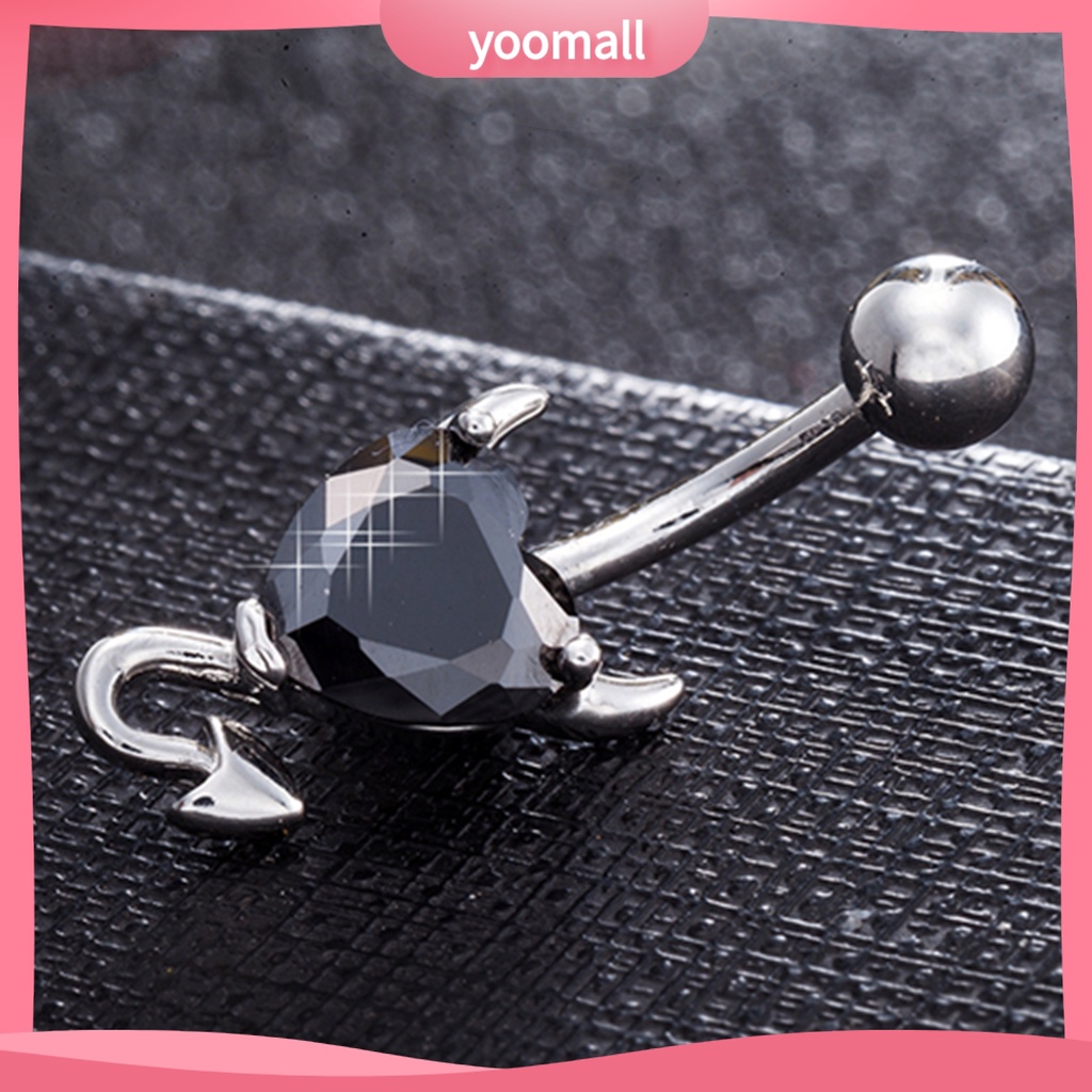 Khuyên Rốn Hình Trái Tim Đính Đá Thời Trang Gợi Cảm