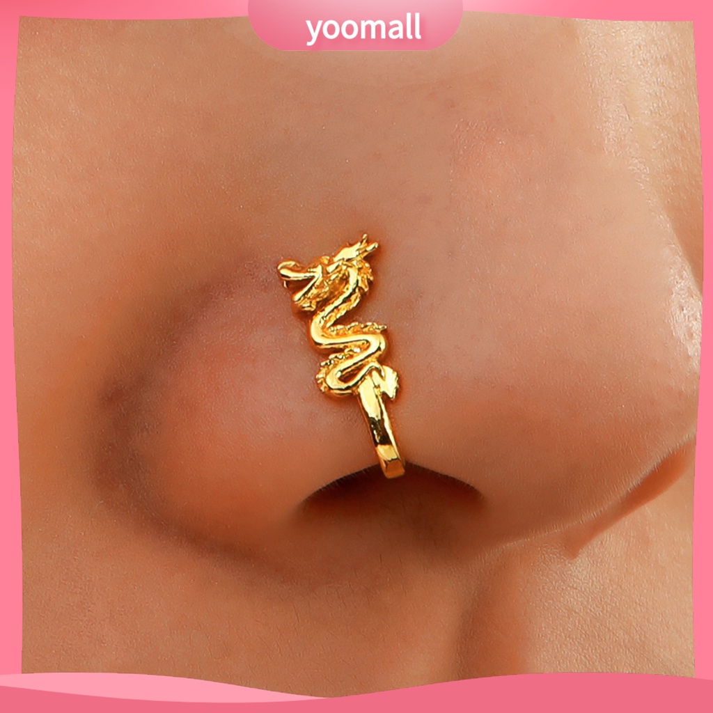 Khuyên Mũi Hình Chữ U Đính Đá Lấp Lánh Nhiều Kiểu Dáng Thời Trang