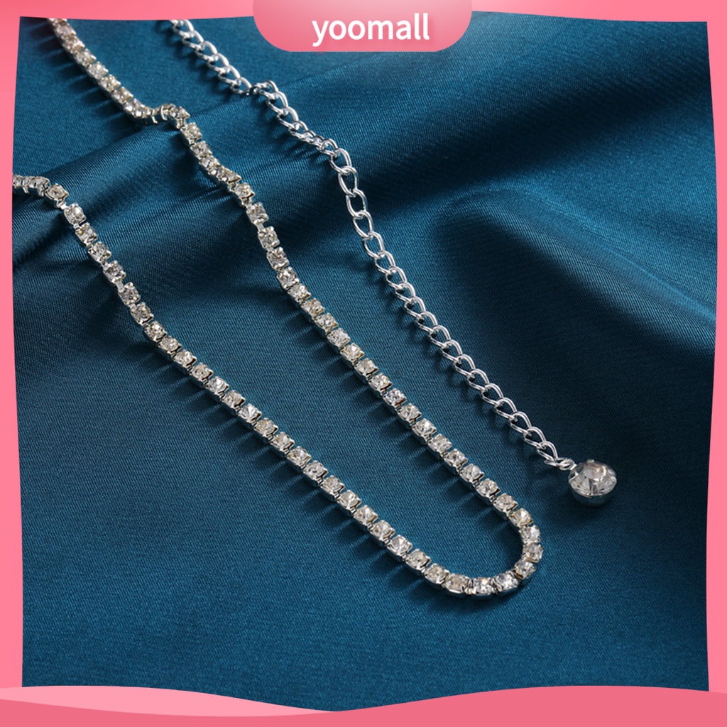 Thắt Lưng Một Lớp Bằng Kim Loại Đính Đá Thời Trang Đi Biển Mùa Hè