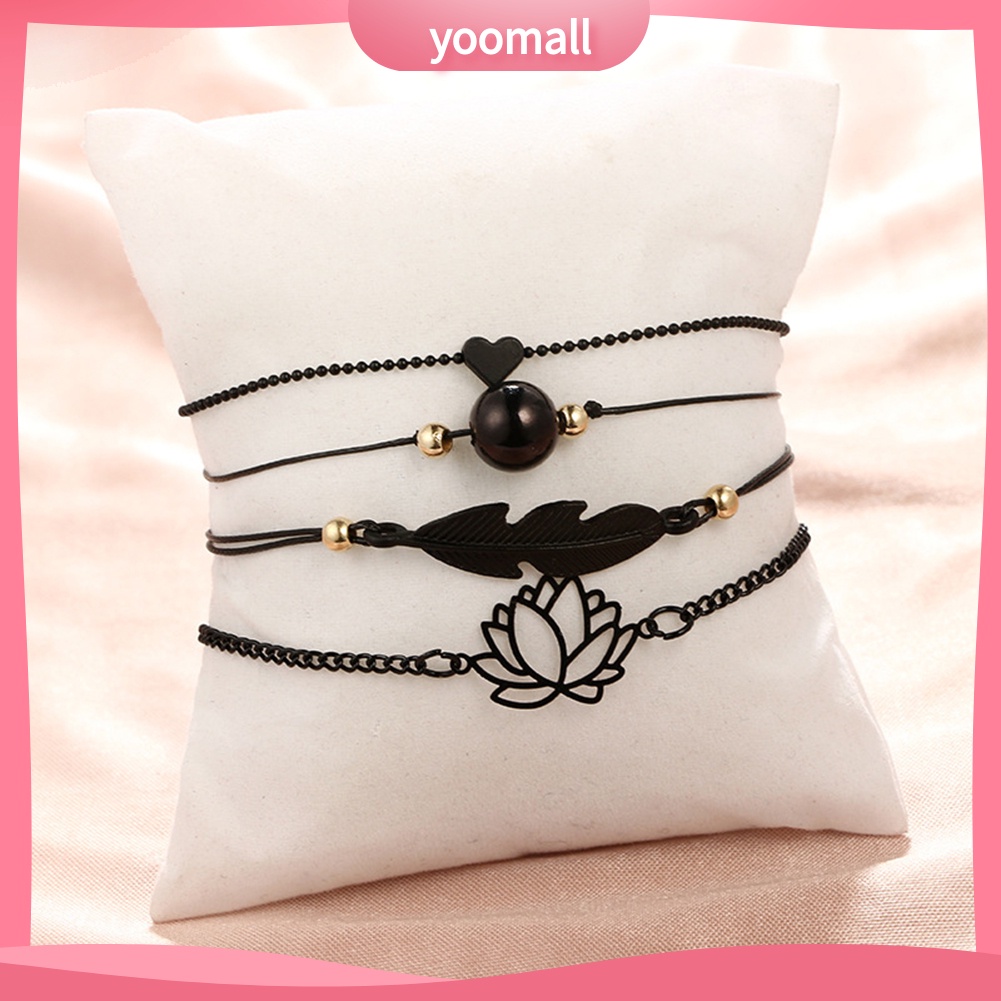 Set 4 Vòng Tay Hợp Kim Thời Trang Cho Nữ