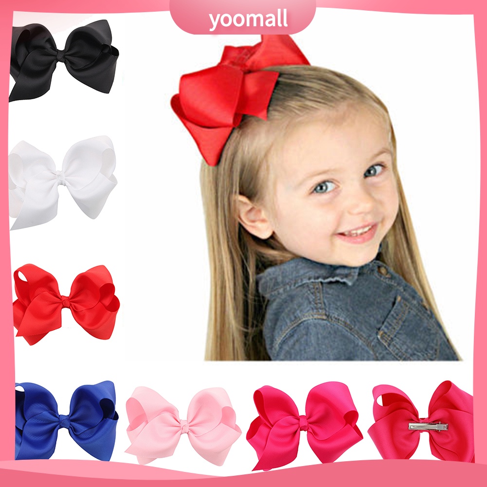 Set 2 Kẹp Tóc Hình Nơ Xinh Xắn Cho Bé Gái