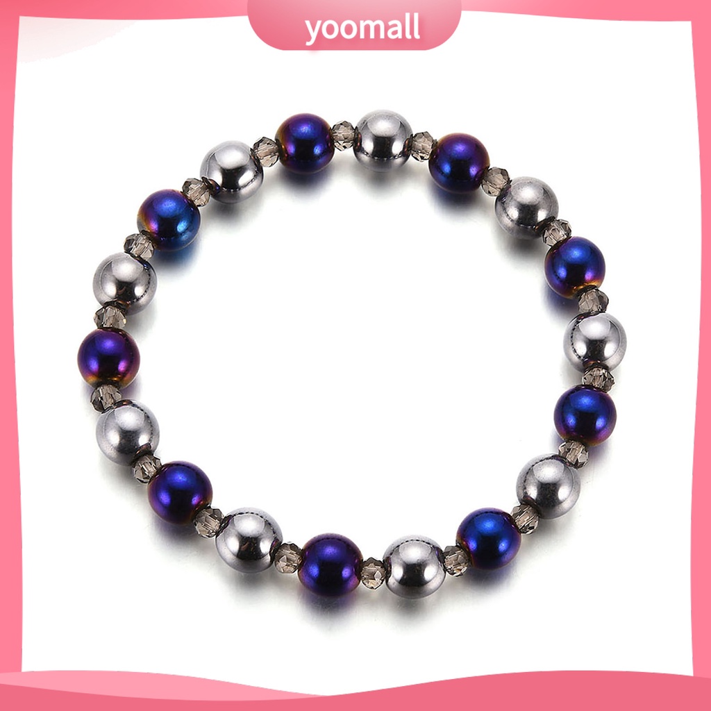 Vòng Tay Chuỗi Hạt Đá Hematite Thay Đổi Màu Sắc Dành Cho Nam Và Nữ