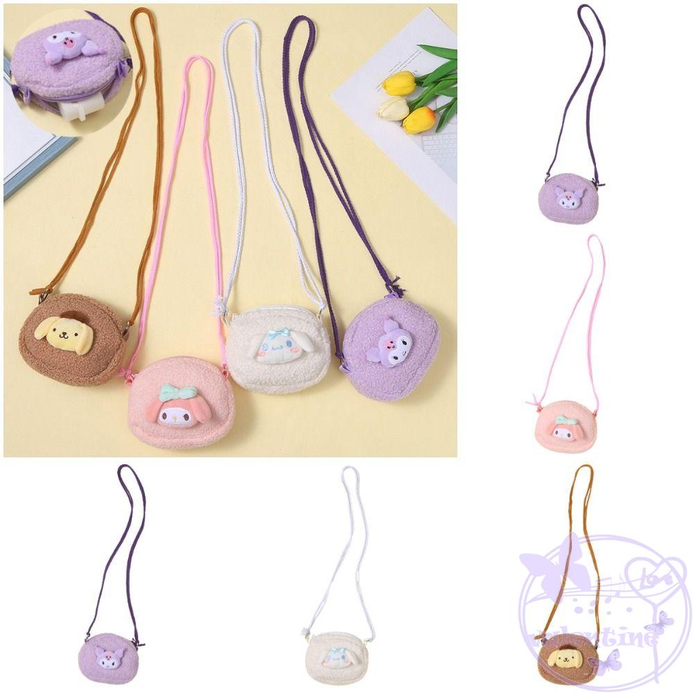 AVALENTINE Túi Đeo Vai Cỡ Lớn Hình Cinnamoroll Nhồi Bông Dễ Thương Cho Bé Gái