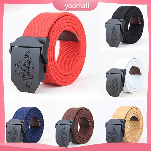 Thắt Lưng Màu Trơn Khóa Cài Thời Trang Thường Ngày Cho Nam