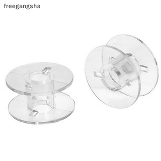 [FREG] 40Pcs Transparent Sewing Machine Spools Home Plastic Empty Spool Bobbins Sewing Tool Accessories Universal Threads Bobbin FDH