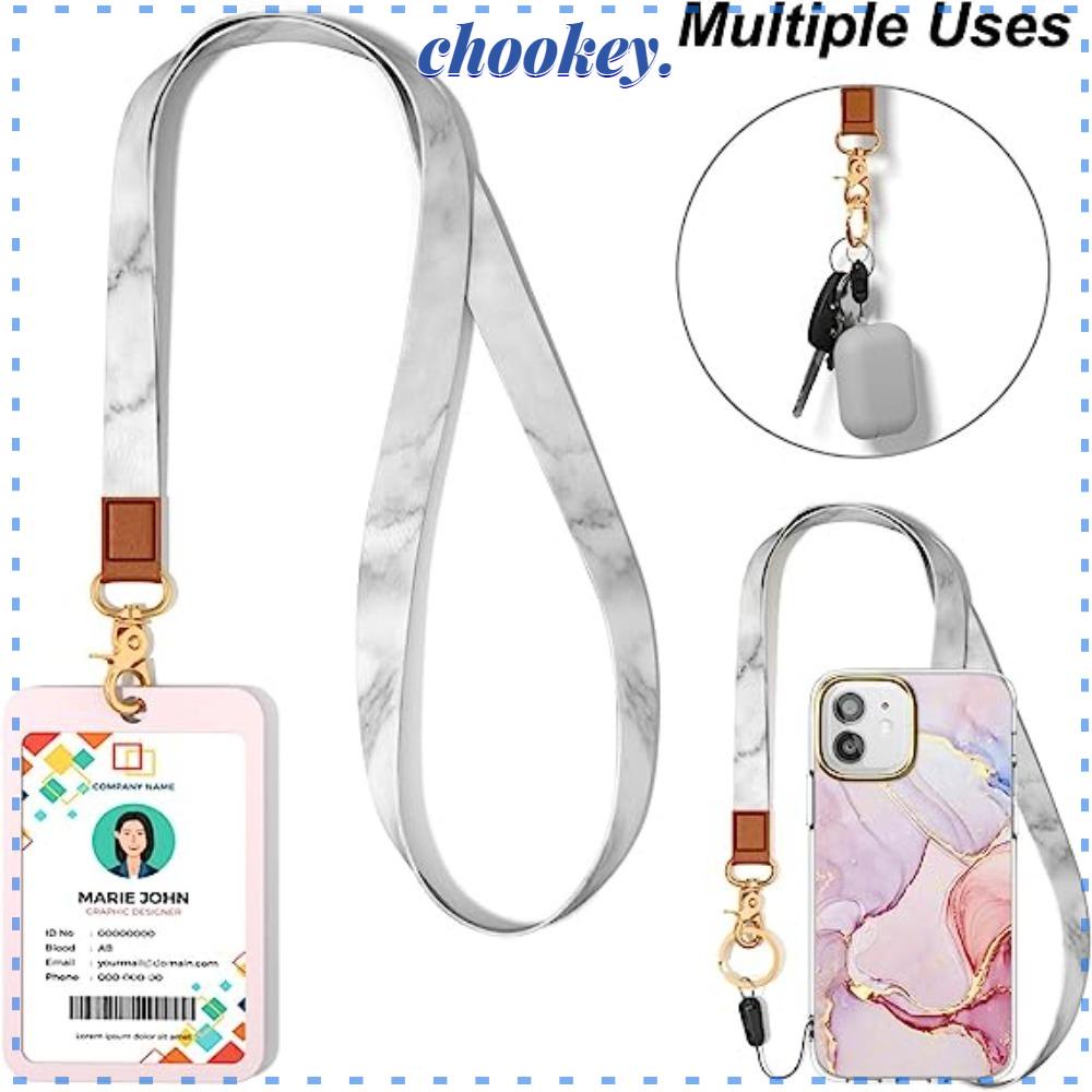 CHOOKEY Móc Khóa Xoay Có Dây Đeo Di Động Bền Bỉ Mới