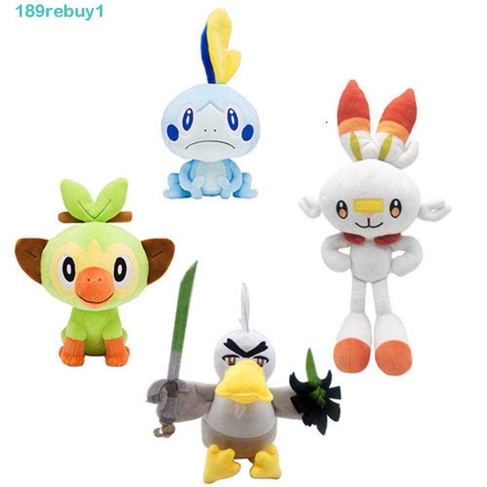 REBUY1 Thú Nhồi Bông Hình Thỏ Raboot / Thằn Lằn / Khỉ Trong Pokemon Cho Bé