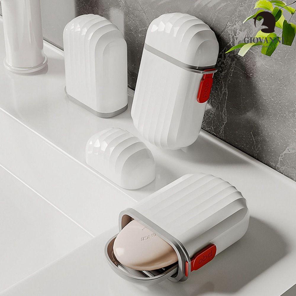 GIOVANNI Hộp Đựng Xà Phòng Bằng Nhựa Chống Rò Rỉ Chống Nước Có Nắp Đậy Dùng Khi Đi Du Lịch