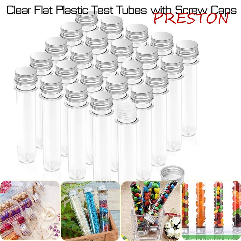 PRESTON Ống Nghiệm Dạng Lỏng 30ml Bằng Nhựa Trong Suốt Kèm Nắp Nhôm Tiện Dụng Cho Phòng Thí Nghiệm Khoa Học