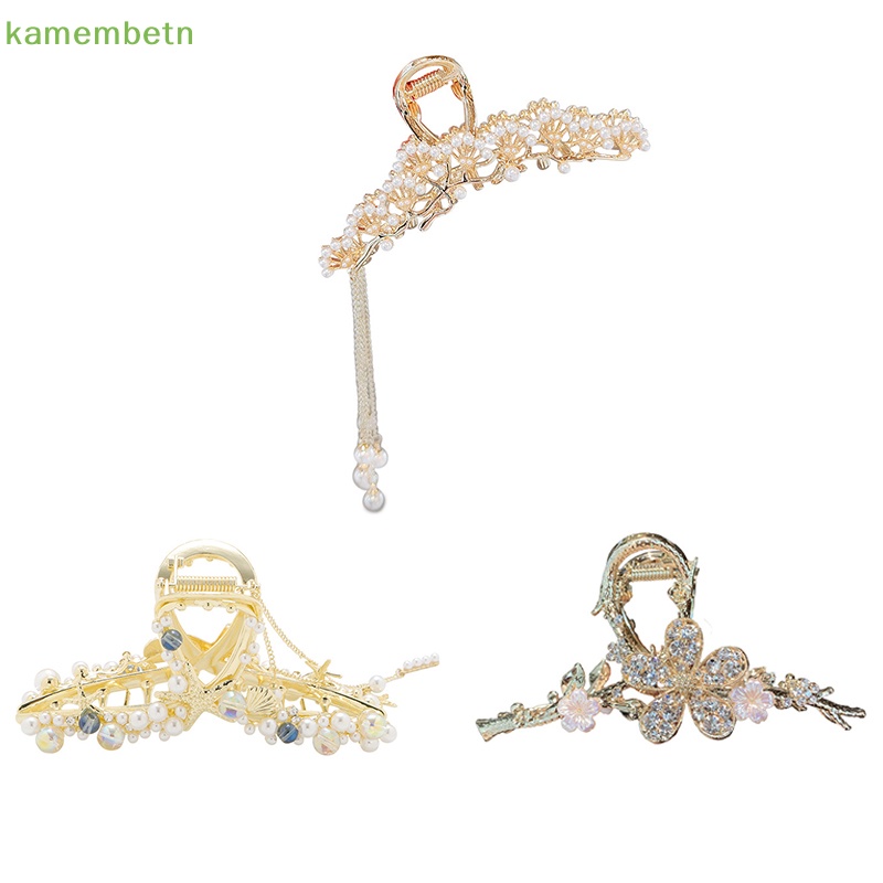 Kẹp Tóc Tua Rua Hình Sao Biển / Ngọc Trai / Cá Mập Đính Đá vn