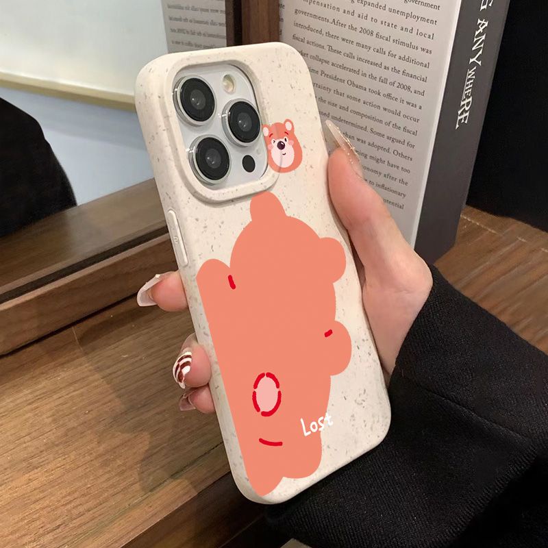 Ốp Điện Thoại Mềm Chống Sốc In Hình Gấu Và Dâu Tây Cho Iphone 8p ins14promax 1311 7iPhone12 Mbps