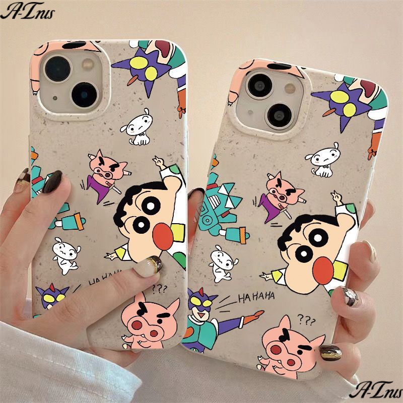 Ốp Điện Thoại Mềm Chống Sốc In Hình Shin-Chan Đơn Giản Cho Iphone 11 max 13 8p 14Pro 127