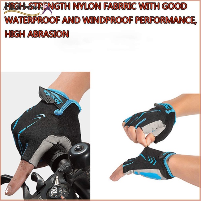 Găng Tay Thể Thao Nửa Ngón Chống Trượt Chống Mồ Hôi Thoáng Khí Dành Cho Nam Nữ