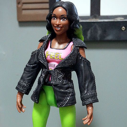 Mô Hình Búp Bê Nữ Chạy Xe Máy Wrestler 20cm Có Khớp Cử Động Được