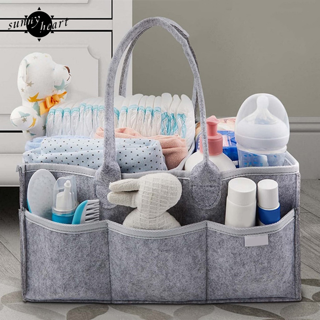 Sunnyheart Giỏ Đựng Tã Di Động: Tay Cầm Dài Trọng Lượng Nhẹ Và Hoàn Hảo Để Đi Du Lịch Với Trẻ Em Có Sức Chứa Lớn Để Bạn Có Thể Cửa Hàng Tất Cả Các Cửa Hàng y