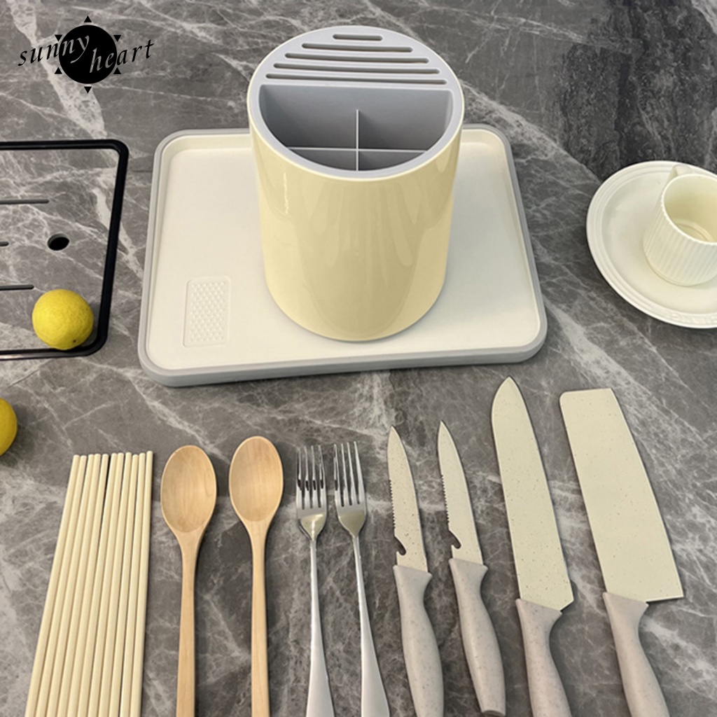 Sunnyheart Kệ Đựng Đồ Chia Ngăn Đa Năng Có Ngăn Đựng Kéo Và Khe Cắt