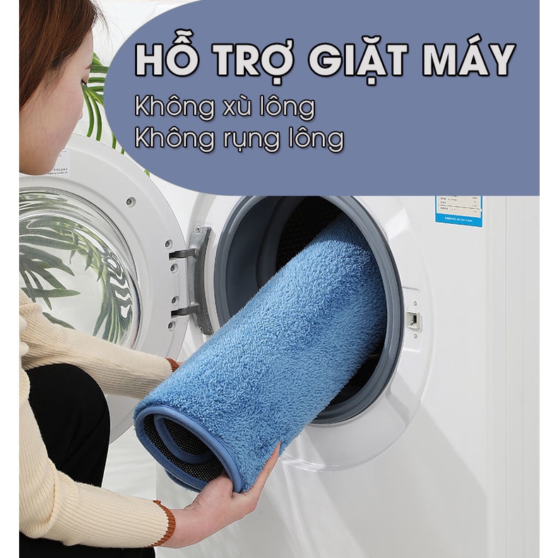 COMBO 3 Thảm chùi chân lâu chân lông cashmere nhân tạo