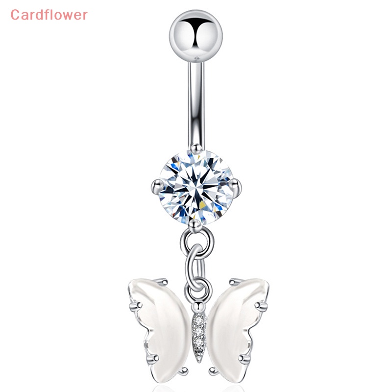 Khuyên Rốn Hình Bướm Đính Đá Zircon Thời Trang Mới Cho Nữ