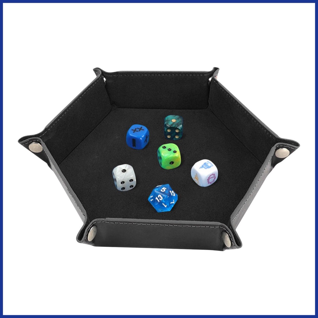 Khay Cuộn Bằng Da PU Hình Lục Giác Đựng Đồ Chơi Cho Gia Đình