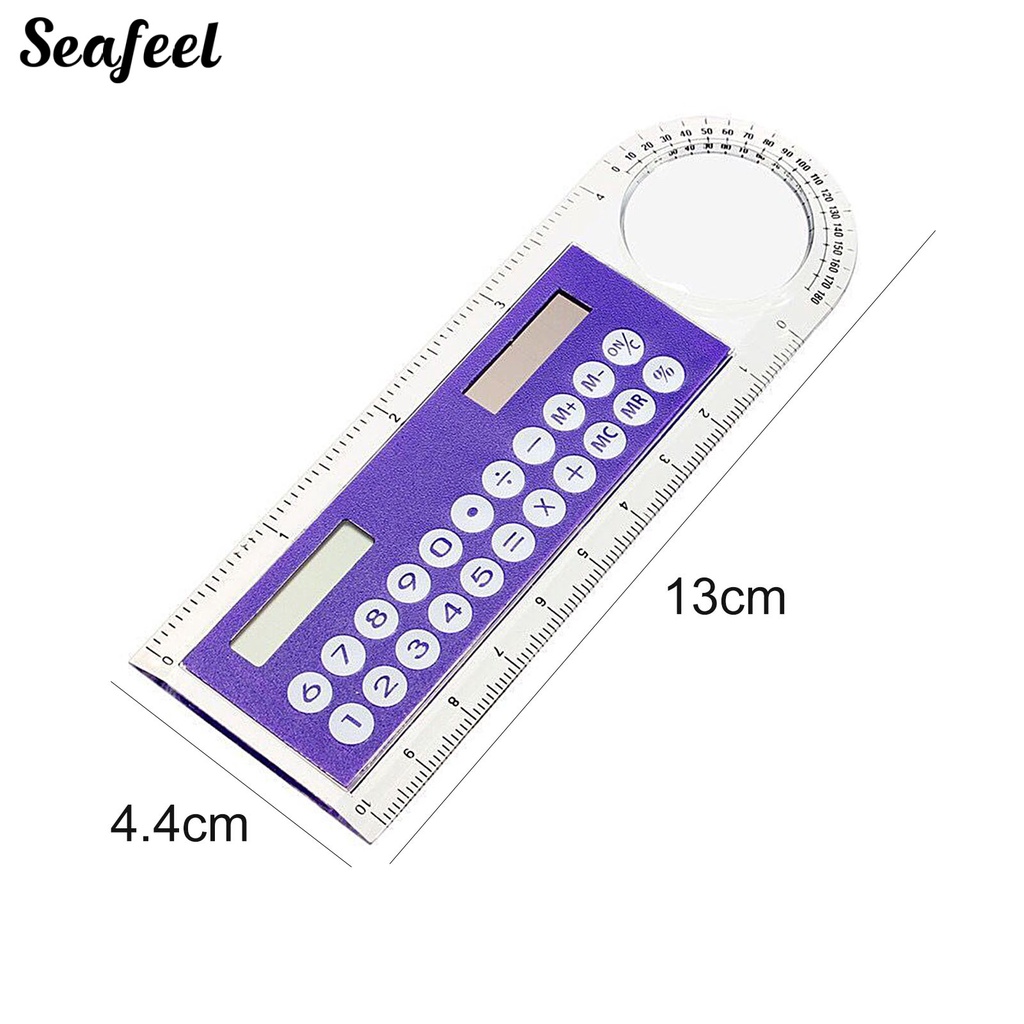 Thước Kẻ Mini Trong Suốt Sử Dụng Năng Lượng Mặt Trời Tiện Dụng Cho Học Sinh
